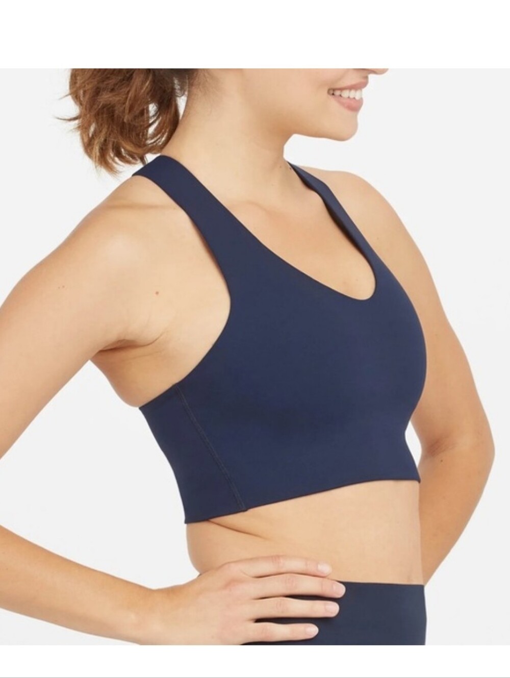 Women's Navy Seamless Sports Bra - Brand